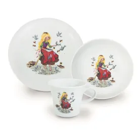 3 Piece Porcelain Crockery Set <br> Cinderella