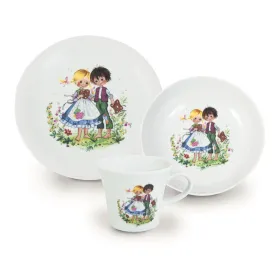 3 Piece Porcelain Crockery Set <br> Hansel & Gretal