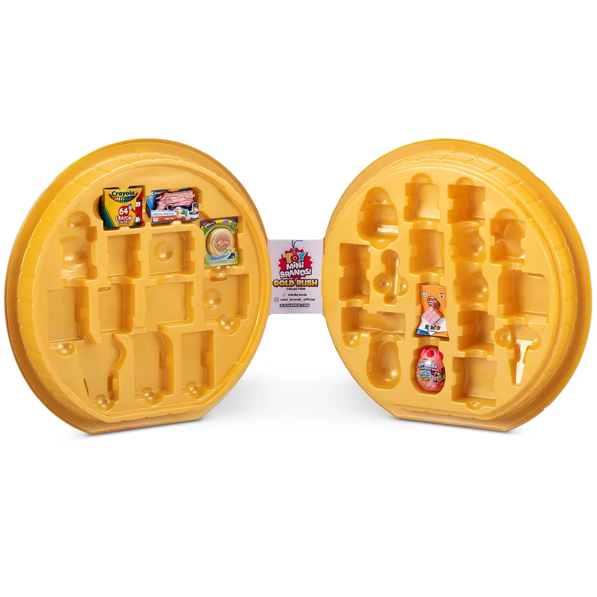 5 Surprise Toy Mini Brands - Gold Rush Collectors Case with 5 Surprises