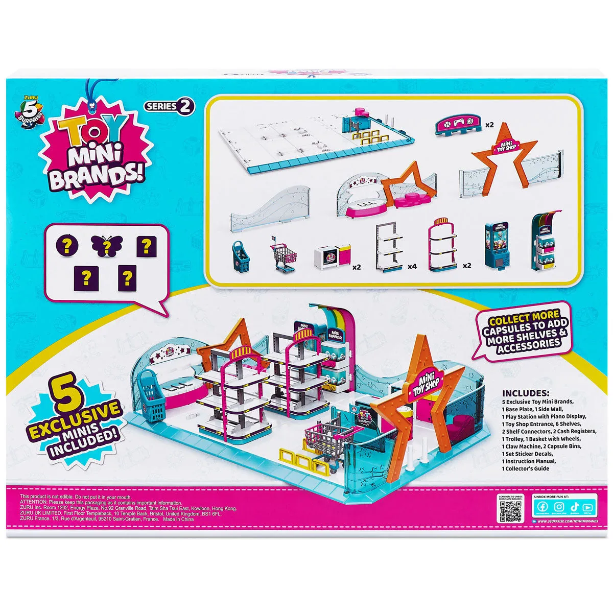 5 Surprise Toy Mini Brands Toy Shop Playset Series 2 by ZURU