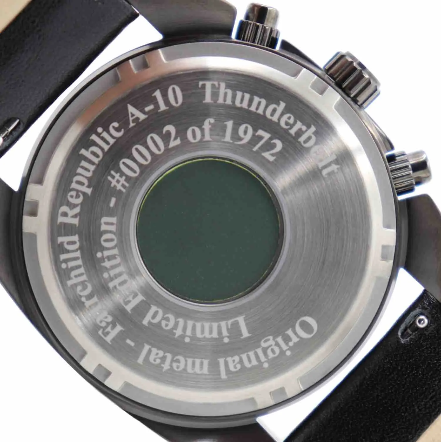 A-10 Thunderbolt Tribute - Gunmetal Finish, Silicone Band