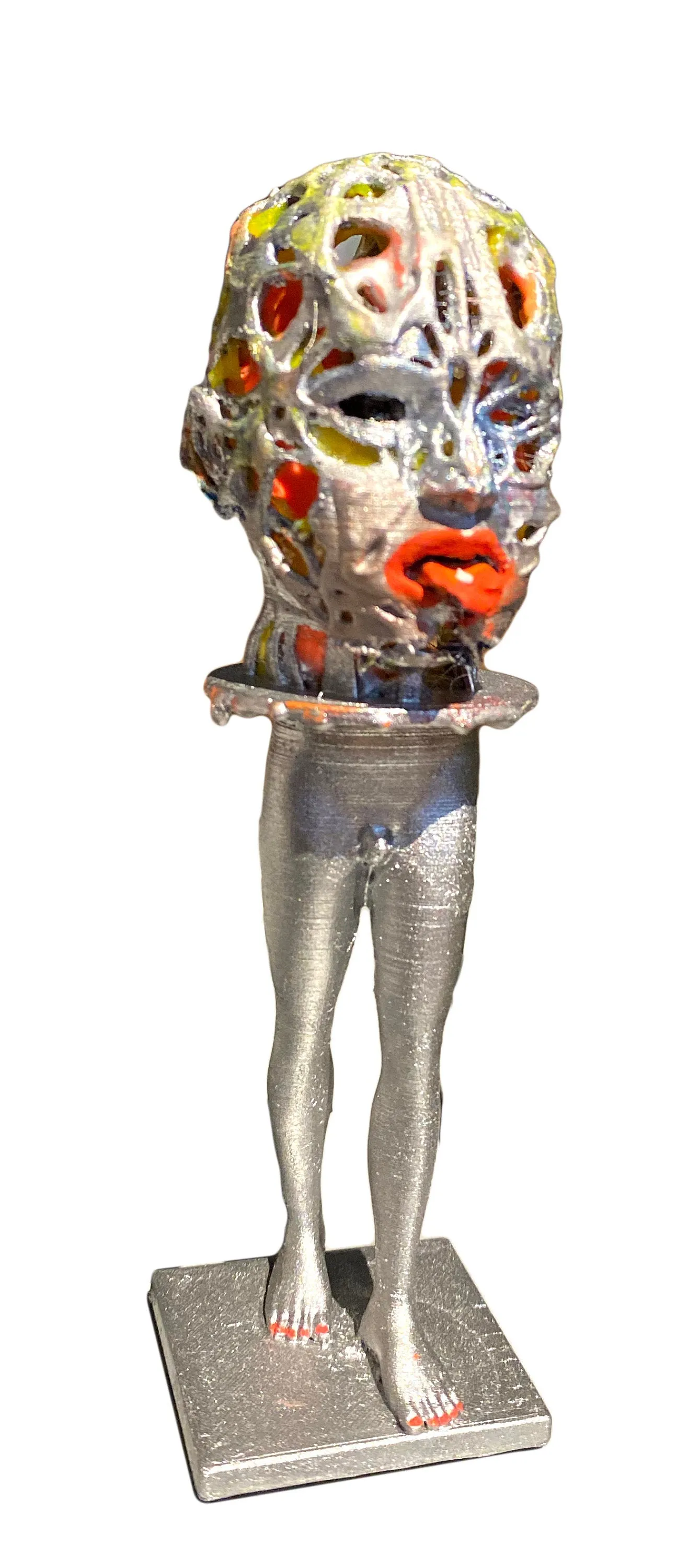 AEQEA human experience LSD acid man custom pla statue 3D mashup art toy figure