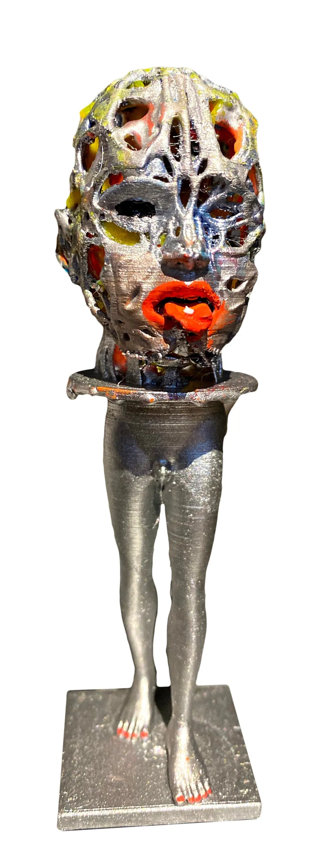 AEQEA human experience LSD acid man custom pla statue 3D mashup art toy figure