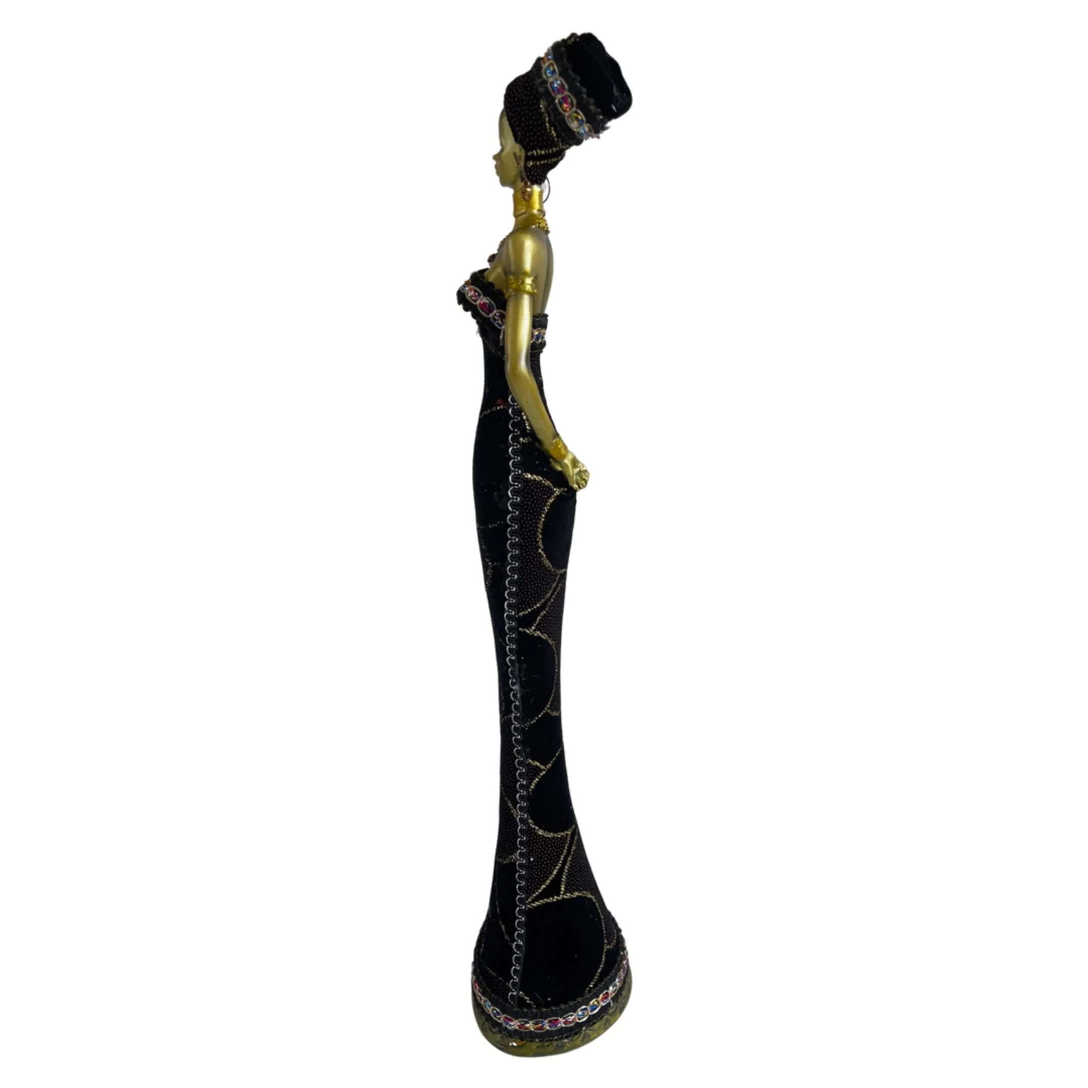 African Woman Figurine 17" - B1130