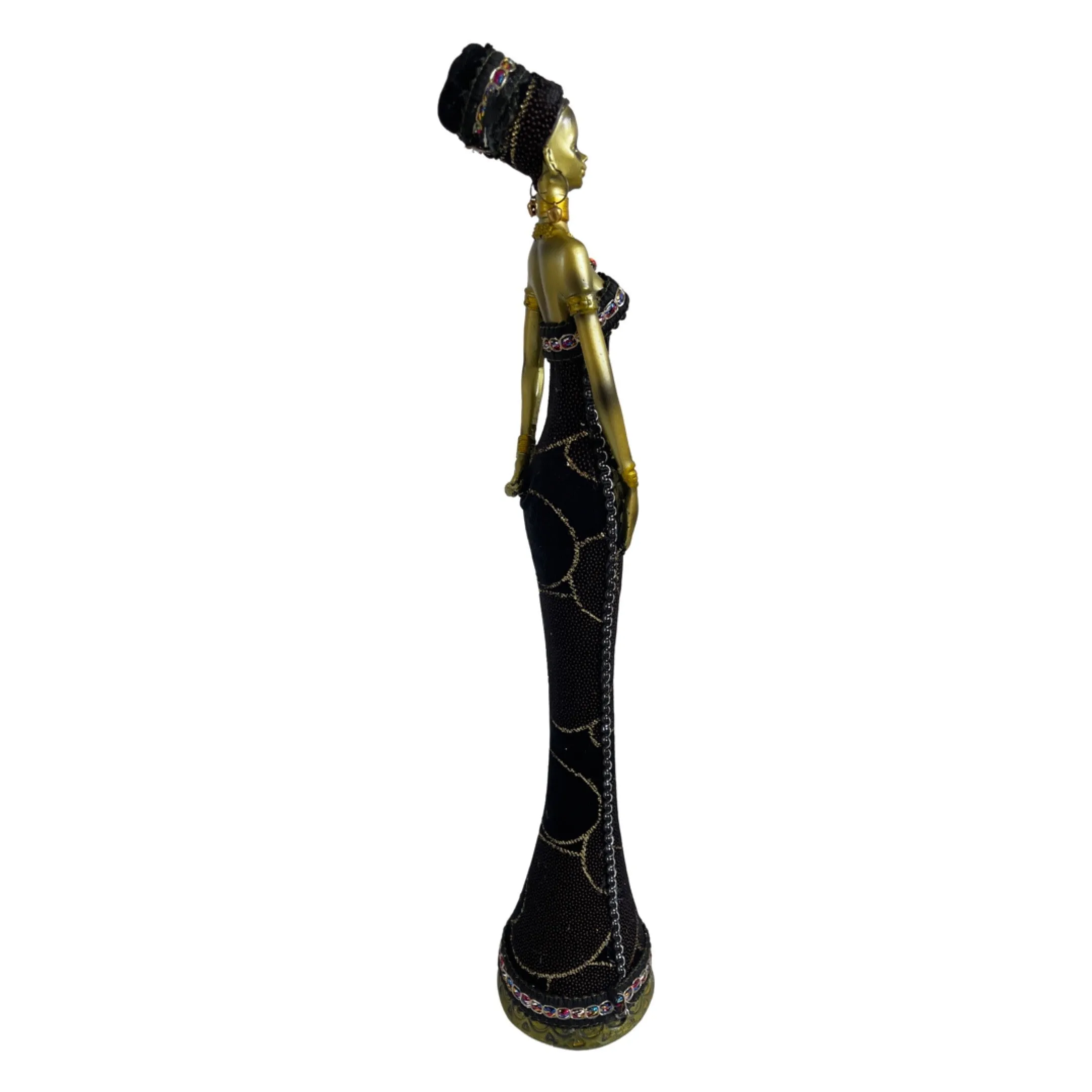 African Woman Figurine 17" - B1130