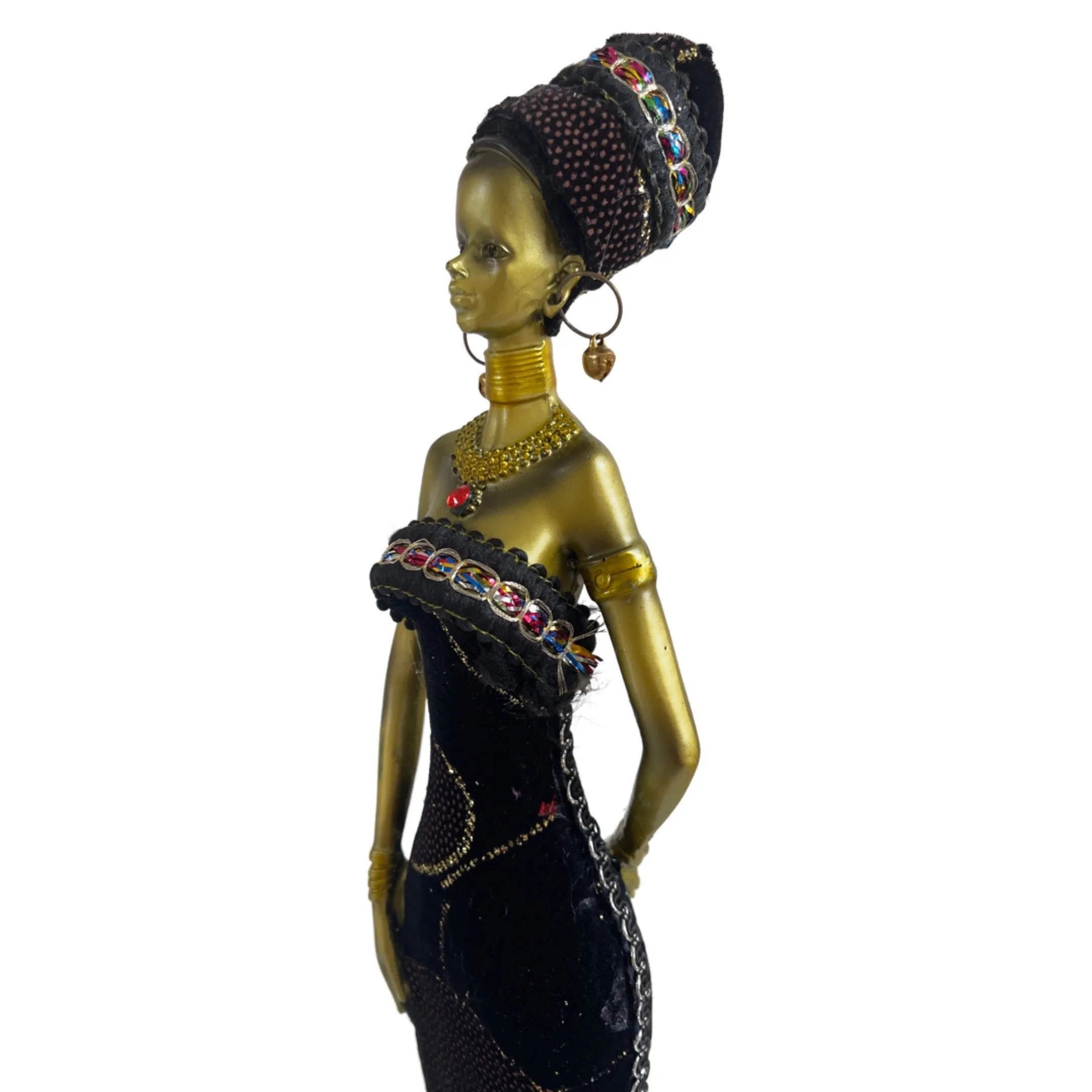 African Woman Figurine 17" - B1130