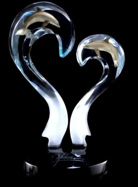 Amor Dolphin Sculpture by Dan Madina – Limited Edition Wildlife Art