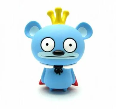 Bossy Bear 5" Blue Vinyl Figure by David Horvath
