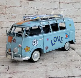 Classic Vintage Red Decorative bus, Combi Van Model from European Finery