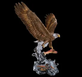 Clear Waters Eagle Sculpture – Wildlife Art