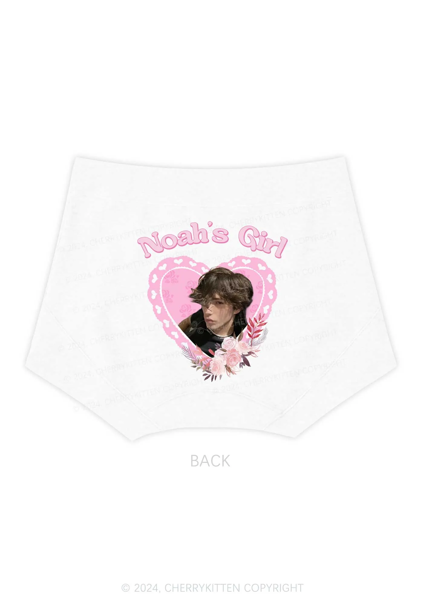 Custom Girl&Photo Y2K Mid Rise Waist Boyshort Cherrykitten