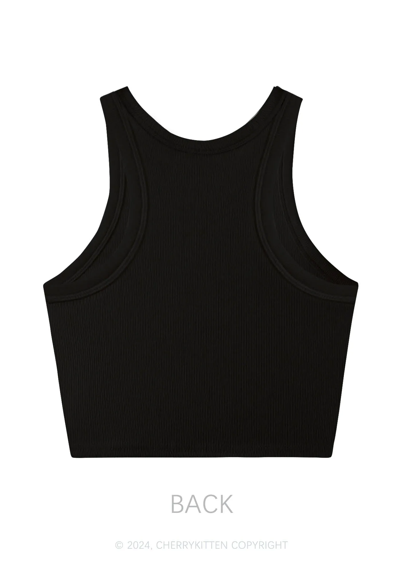 Custom Photo Cat Mom Y2K Crop Tank Top Cherrykitten