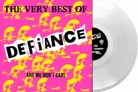 Defiance - The Very Best Of And We Don't Care LP Exclusive Clear Vinyl