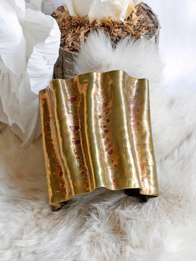 Dennis Higgins Limited Brass Wavy Cuff