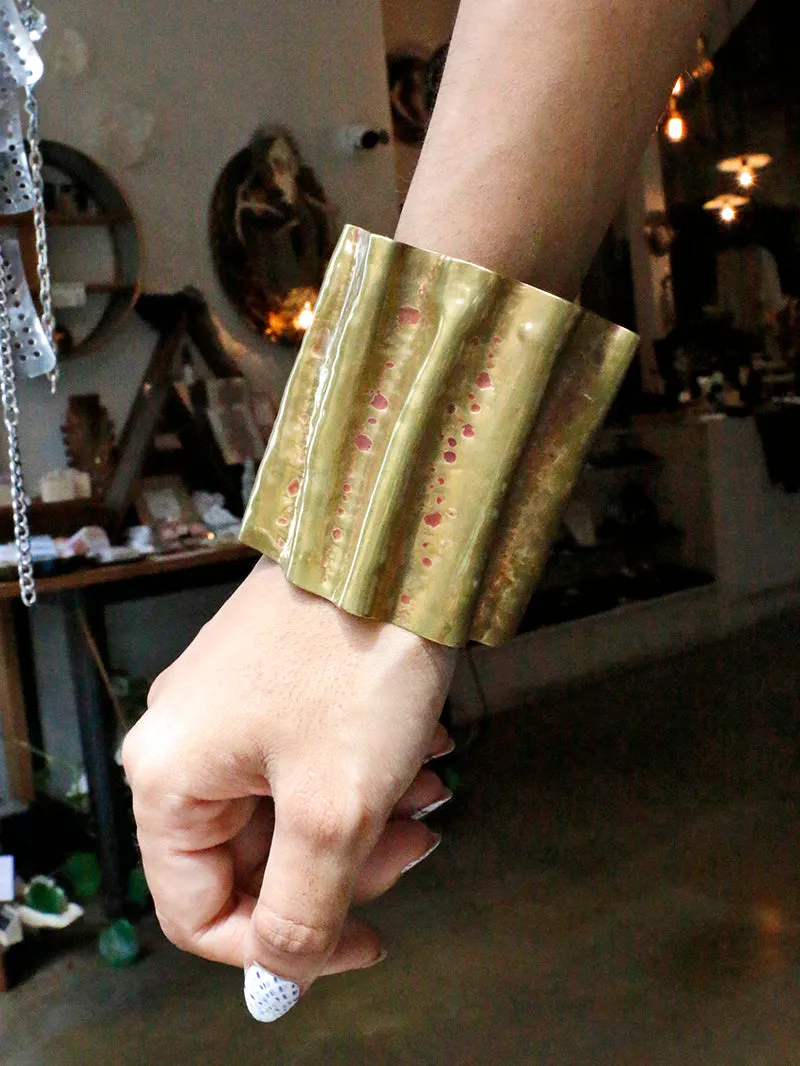Dennis Higgins Limited Brass Wavy Cuff