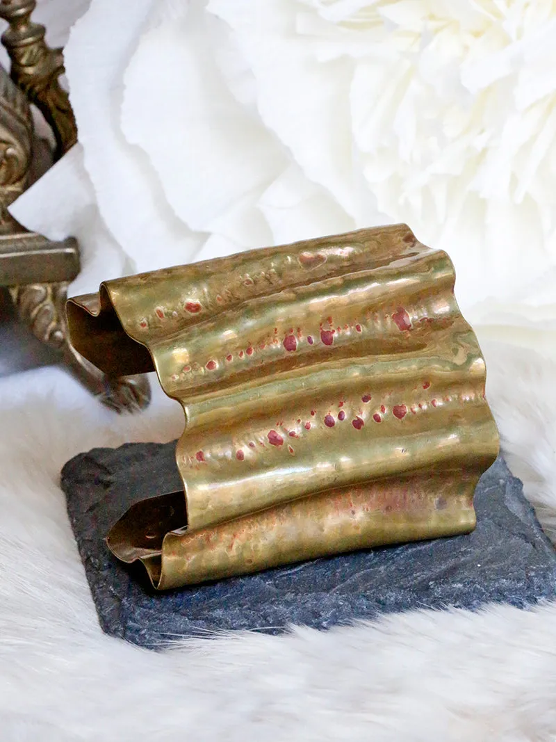 Dennis Higgins Limited Brass Wavy Cuff