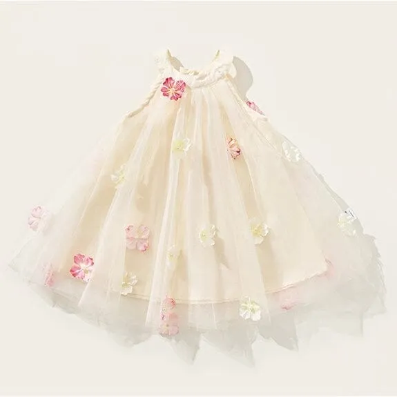 Dreamy Blossom Bowknot Tulle Princess Dress