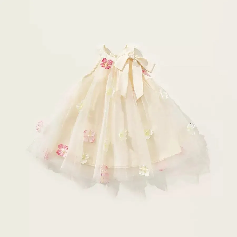 Dreamy Blossom Bowknot Tulle Princess Dress
