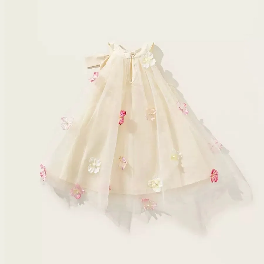 Dreamy Blossom Bowknot Tulle Princess Dress