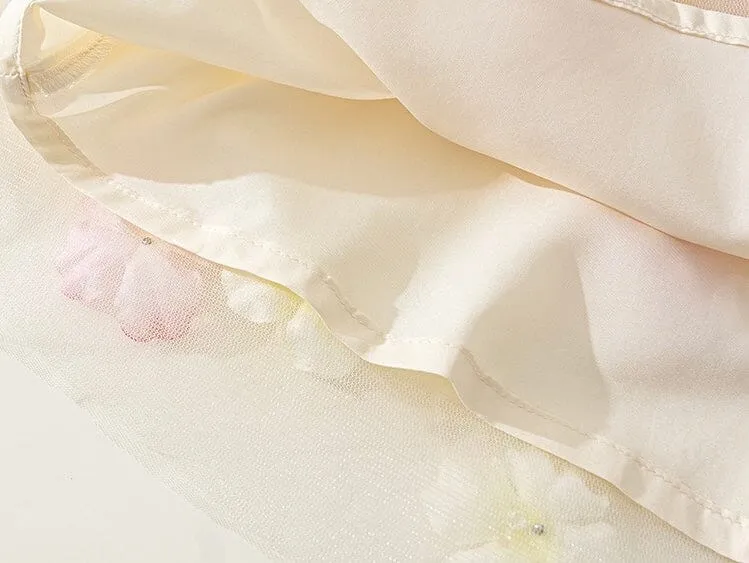 Dreamy Blossom Bowknot Tulle Princess Dress