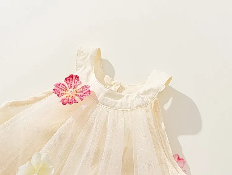 Dreamy Blossom Bowknot Tulle Princess Dress