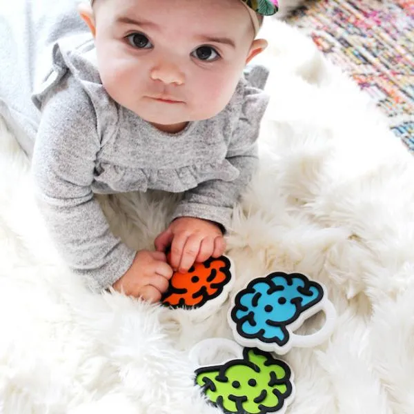Fat Brain Toys Teether Green