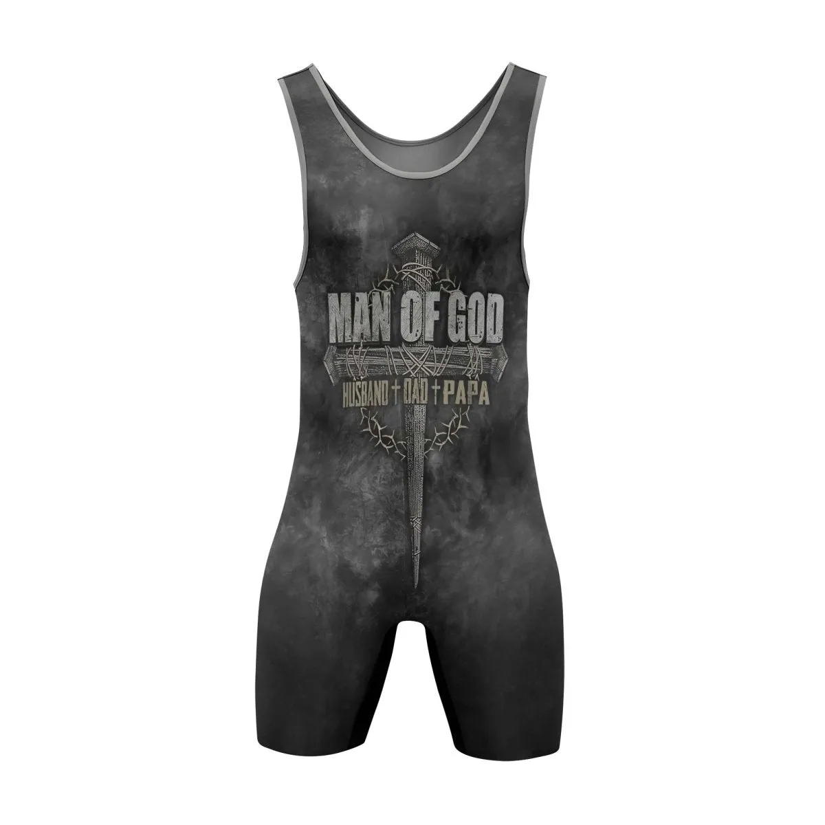 Father Man Of God Wrestling Singlets