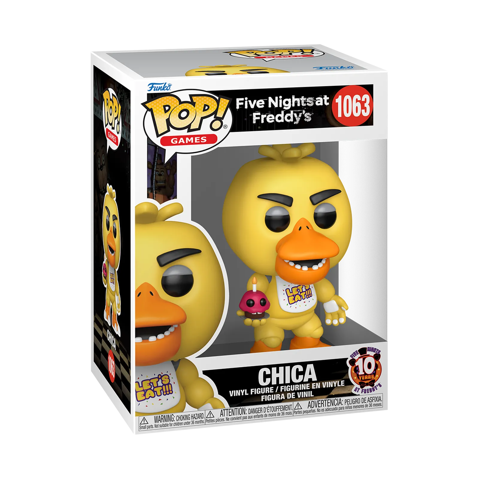 Funko Pop! Five Nights at Freddy's Chica with Cupcake (10th Anniversary)