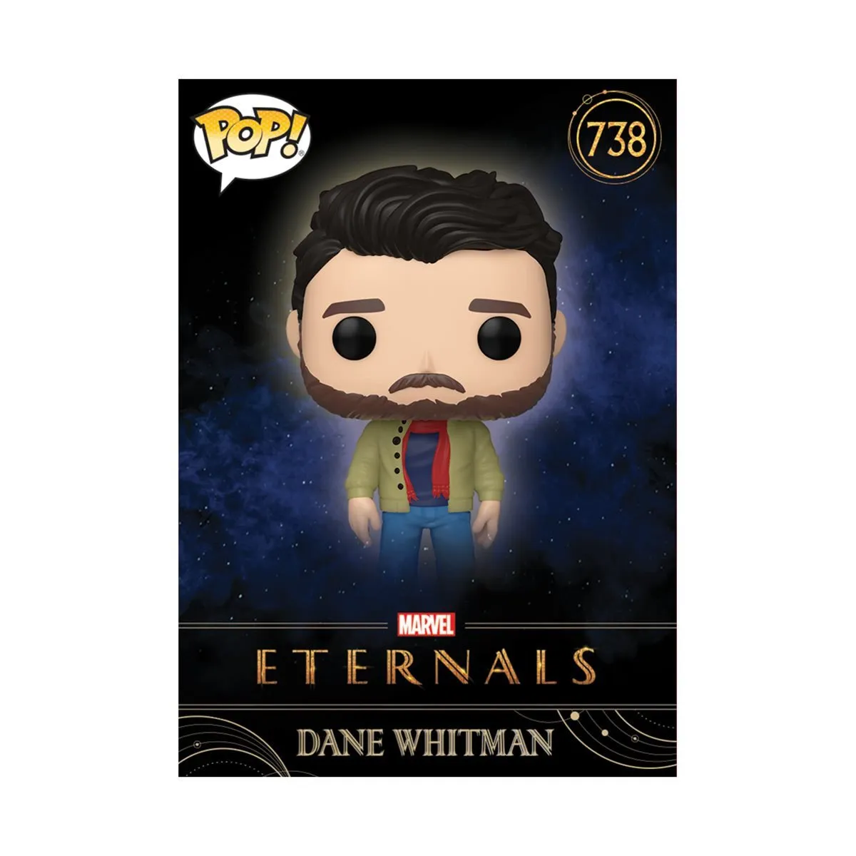 Funko Pop! Marvel #738 - The Eternals - Dane Whitman (Entertainment Earth Exclusive) Vinyl Figure with Collectible Card