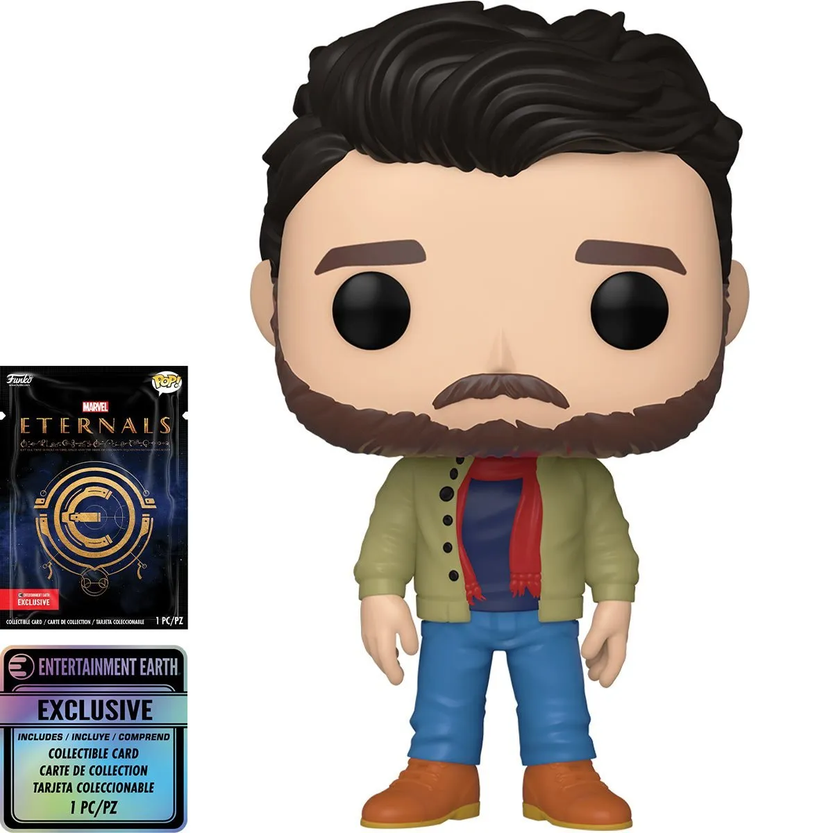 Funko Pop! Marvel #738 - The Eternals - Dane Whitman (Entertainment Earth Exclusive) Vinyl Figure with Collectible Card