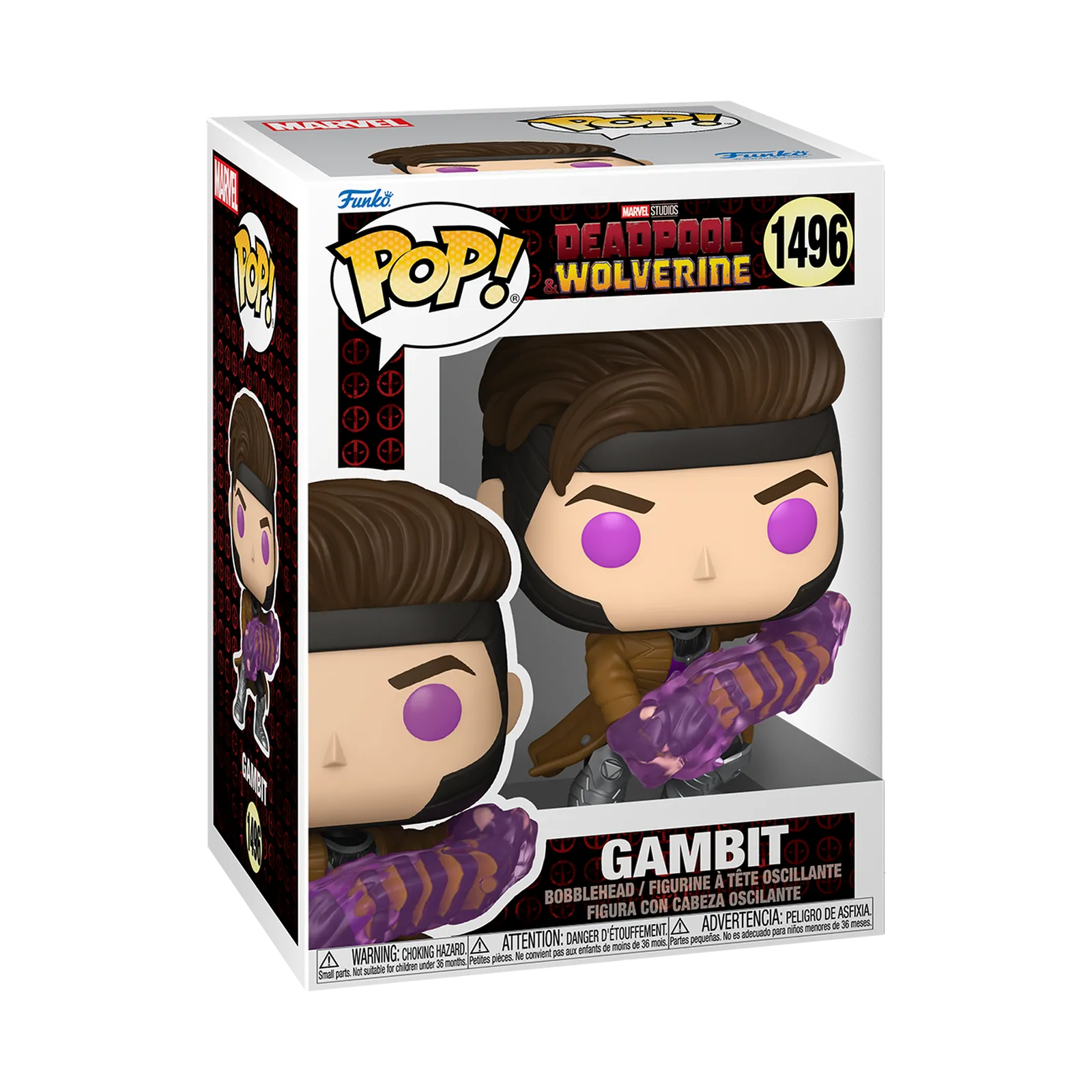 Funko Pop! Marvel Deadpool Gambit with Charged Cards