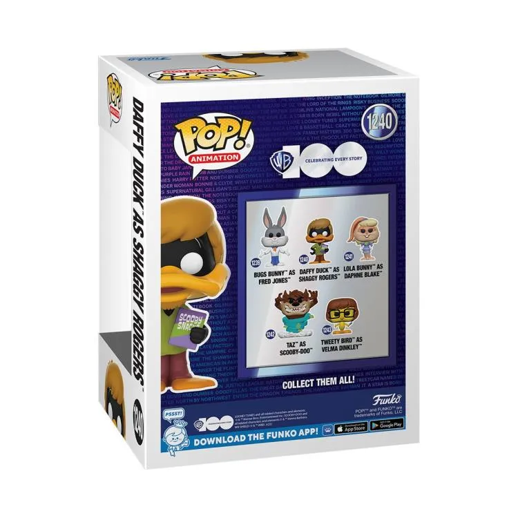 Funko POP!  Warner Bros. 100th Anniversary Looney Tunes x Scooby-Doo - Daffy Duck as Shaggy Rogers