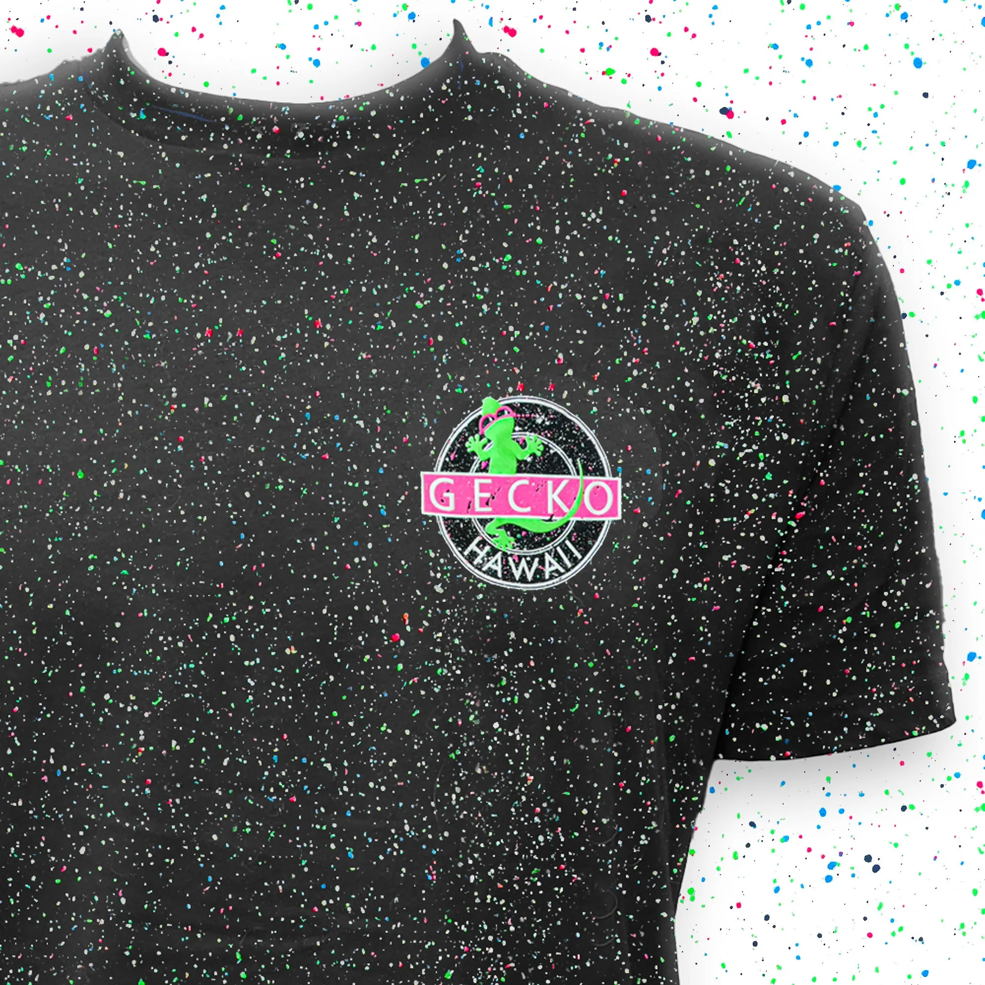 Gecko Vinyl Glow In The Dark Splatter Short Sleeve