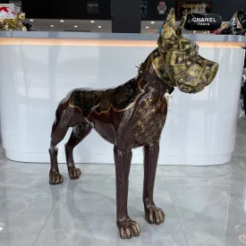 Golden Louis Vuitton danish dog