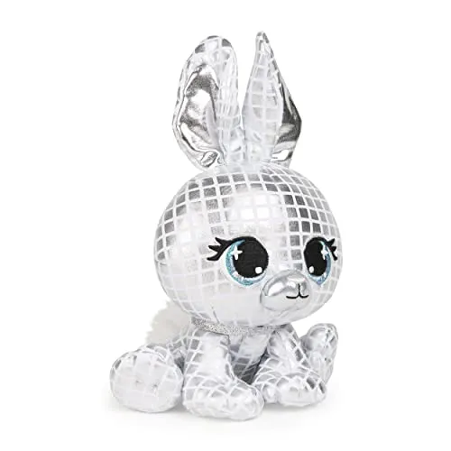 GUND P.Lushes Designer Fashion Pets B.G. Night Rabbit Stuffed Animal Soft Plush, 6-inch Height, Silver Metallic
