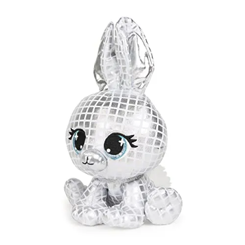 GUND P.Lushes Designer Fashion Pets B.G. Night Rabbit Stuffed Animal Soft Plush, 6-inch Height, Silver Metallic