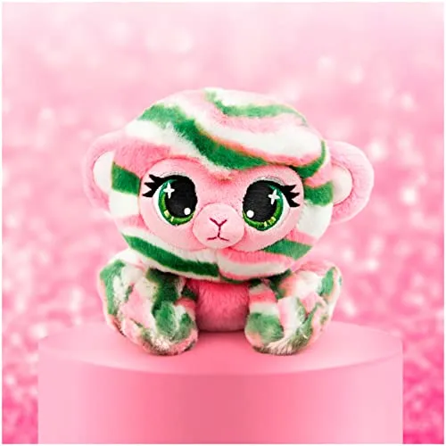 GUND P.Lushes Designer Fashion Pets Olivia Moss Monkey Premium Stuffed Animal Soft Plush, Green and Pink, 6