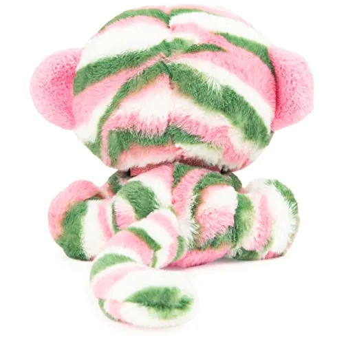 GUND P.Lushes Designer Fashion Pets Olivia Moss Monkey Premium Stuffed Animal Soft Plush, Green and Pink, 6