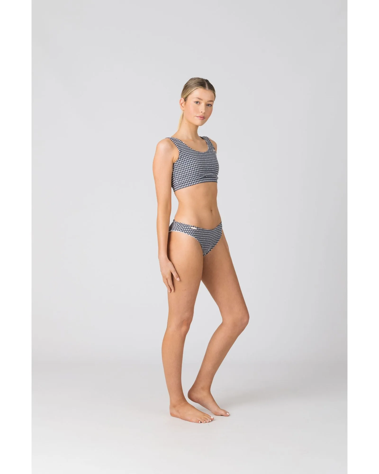 Hailey Bottom in Sapphire Gingham