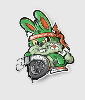 Halloween Bunny Turbo Sticker