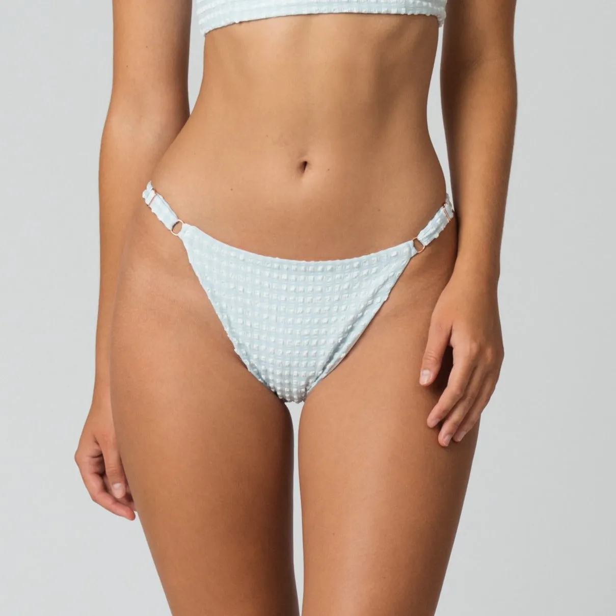 Jasmine Bottom in Aquamarine Gingham