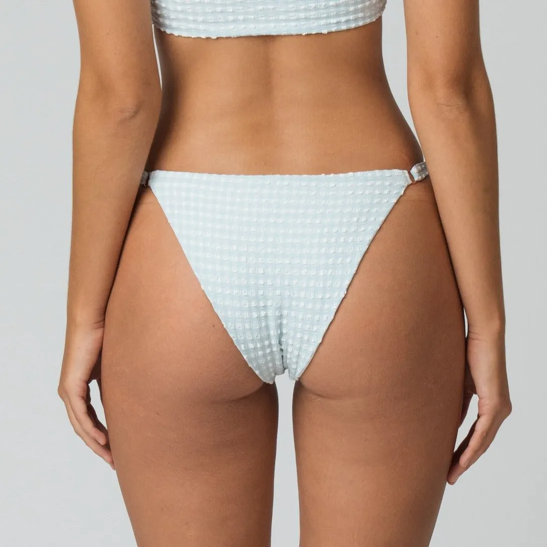 Jasmine Bottom in Aquamarine Gingham