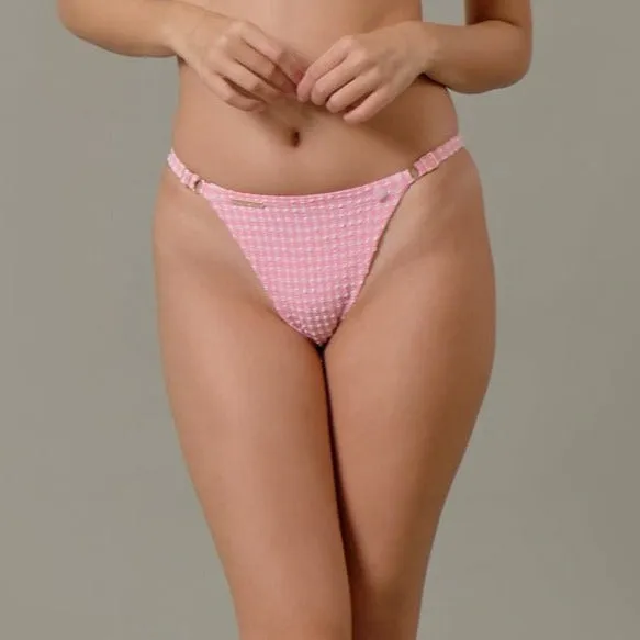 Jasmine Bottom in Pink Tourmaline Gingham