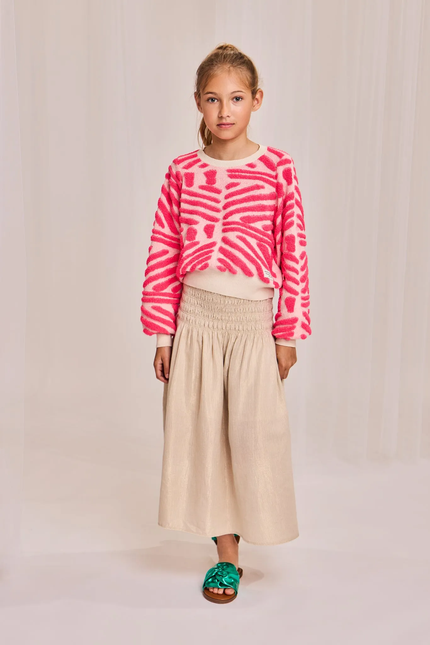 jess c-neck jacquard