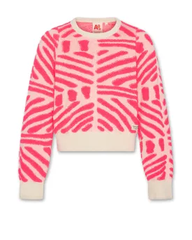jess c-neck jacquard