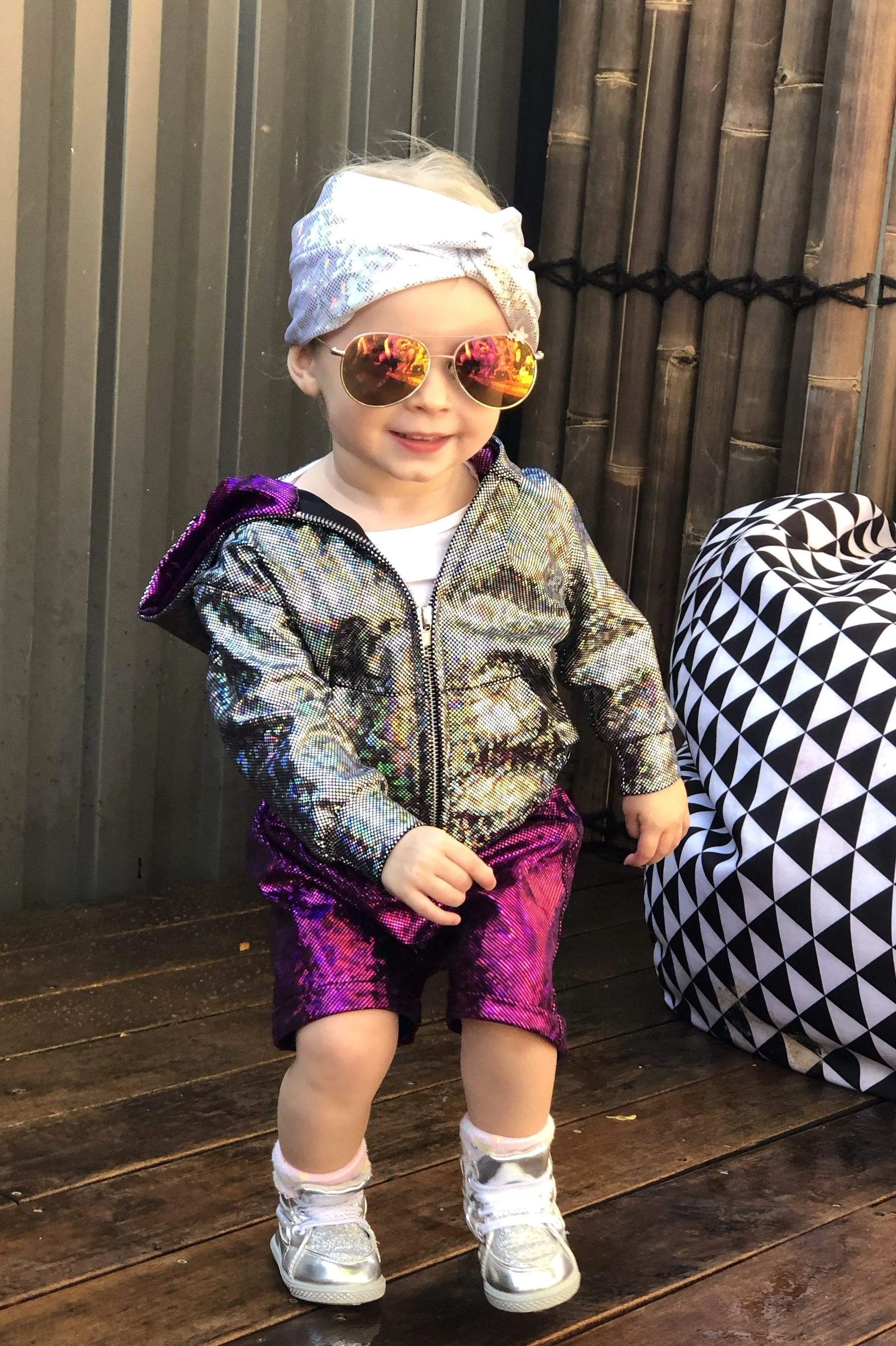 Kids Holographic Shorts | 13 Colors