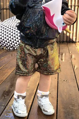 Kids Holographic Shorts | 13 Colors