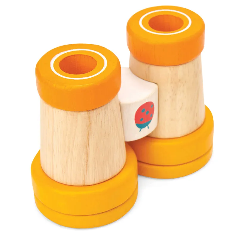 Lady Bird Wooden Binoculars - Yellow