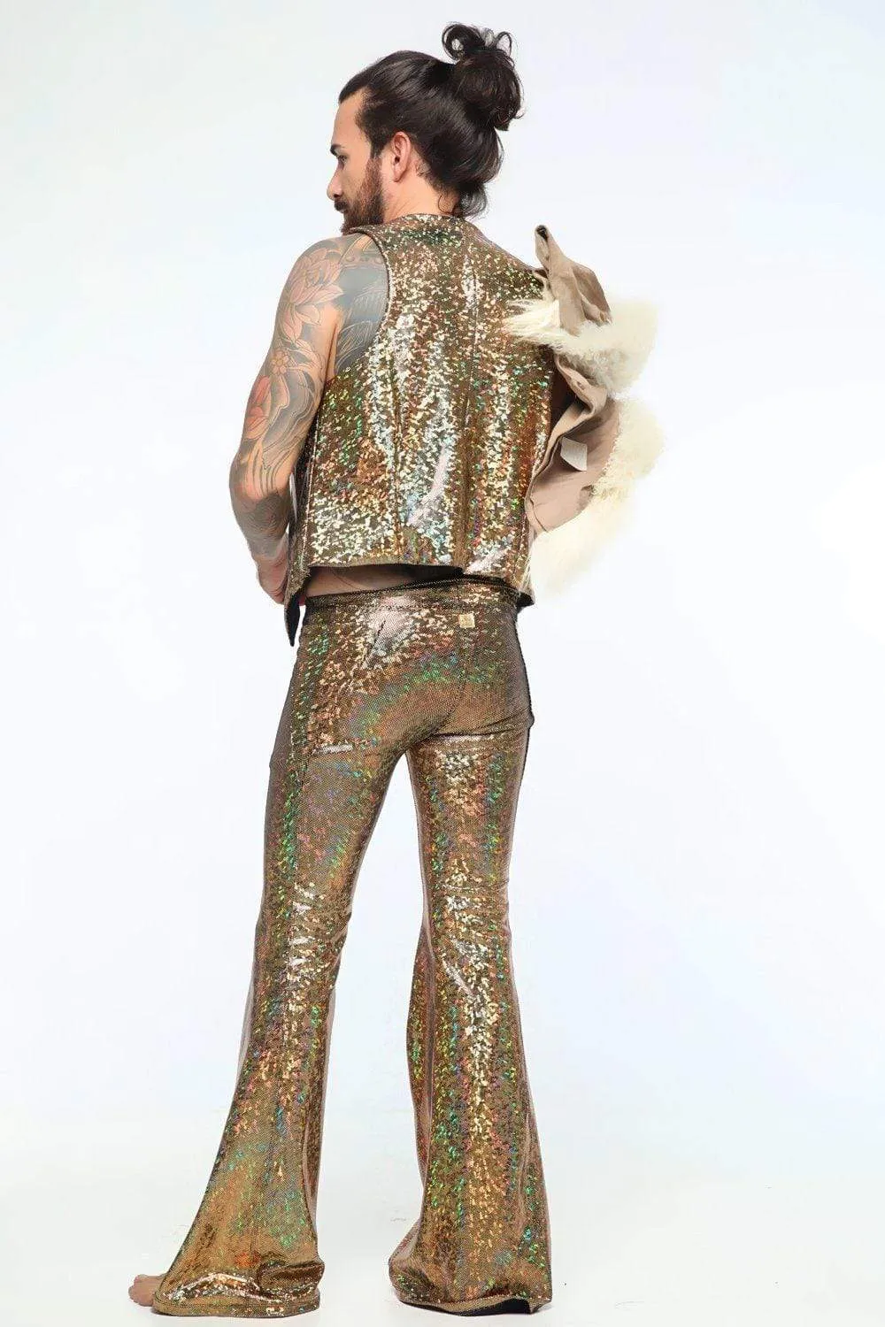 Mens Holographic Dancing Vest | 13 Colors