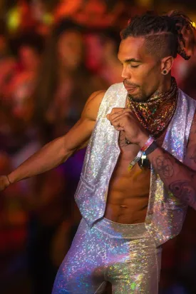 Mens Holographic Dancing Vest | 13 Colors